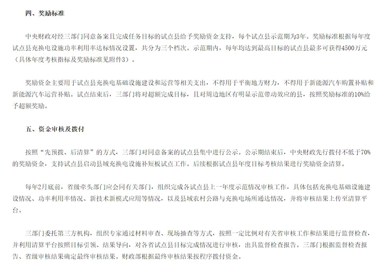 關(guān)于開展縣域充換電設(shè)施補(bǔ)短板試點(diǎn)工作：促進(jìn)農(nóng)村新能源汽車發(fā)展