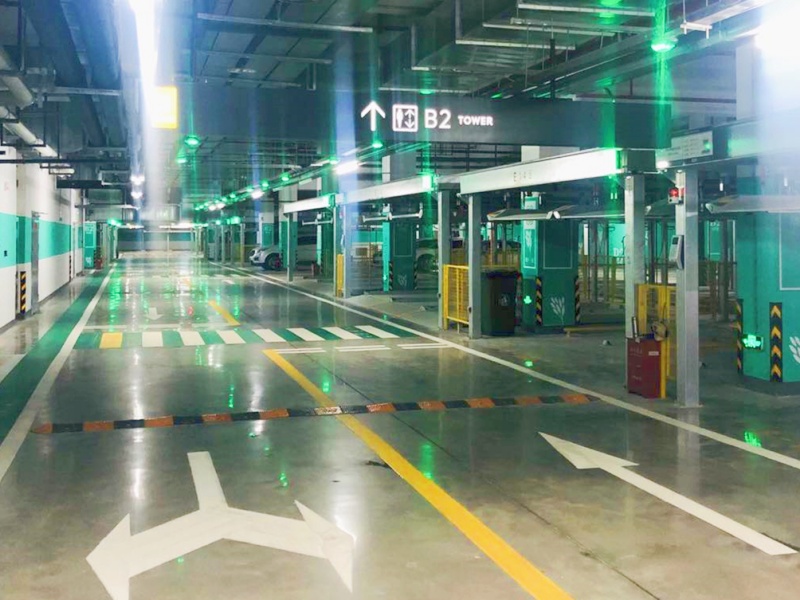 江蘇淮安金融中心停車場收費管理系統(tǒng)及設備案例