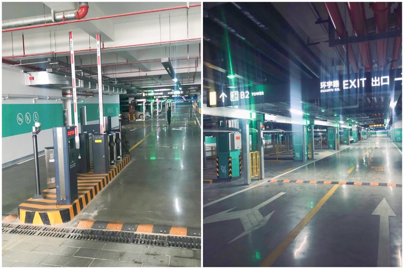 江蘇淮安金融中心停車場收費管理系統(tǒng)及設備案例