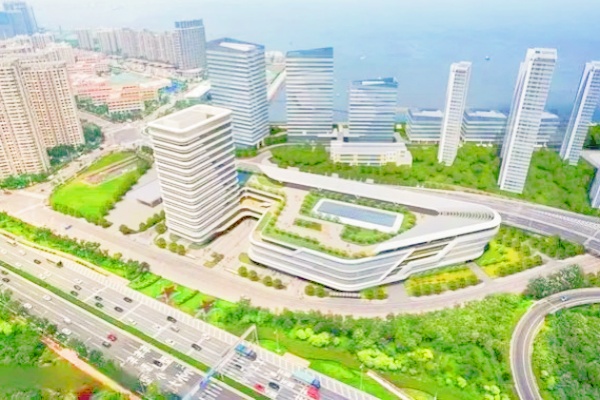 瑞昌路智慧交通樞紐、公交停車場(chǎng)破土而出，濱海城出行新篇章